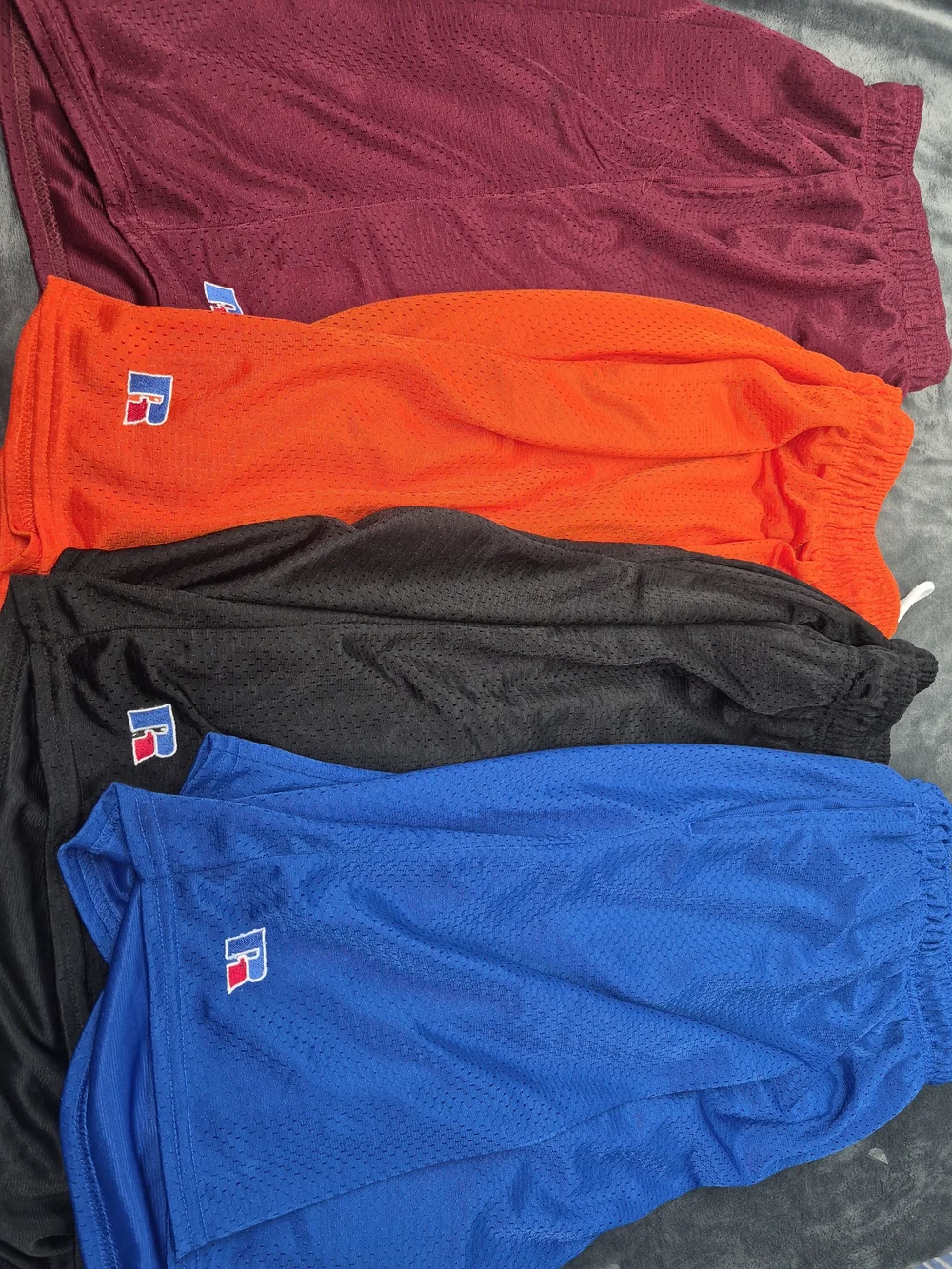 Russel Athletic Mesh Short Bundle 4  Pcs 3XL Blue Black Orange Burgundy